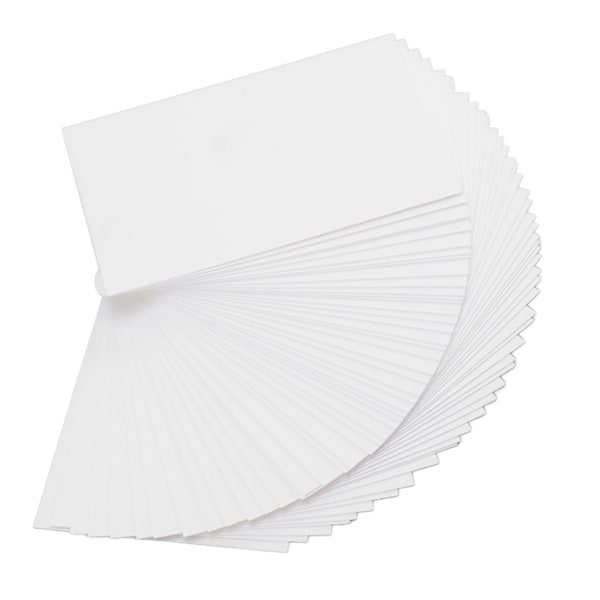 50 stk. Hvit kartongpapir 15x10cm Multi Purpose Håndlaget Papp for Bryllupsinvitasjoner Visittkort Gratulasjonskort