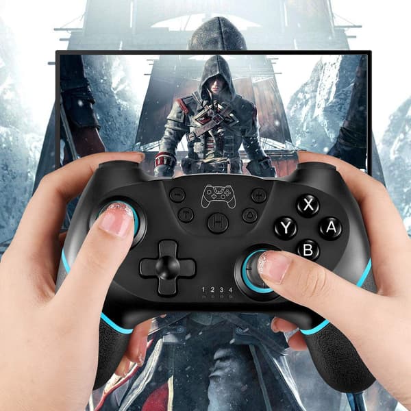 Bluetooth Trådlös Gamepad Joystick för Nintendo Switch, 6-8 Timmars Batteritid, Ergonomisk Design