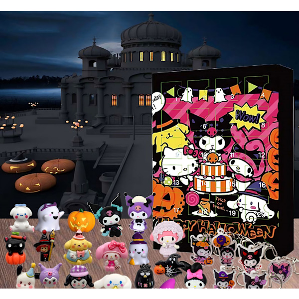 2024 Ny Sanrio HelloKitty Nedtællingskalender Blind Box, 24 Dages Jule-Nedtælling Gave, Julekalender Overraskelse Julegave til Børn