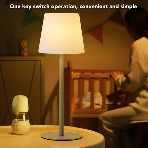 15,75 tommers moderne LED trådløs bordlampe med USB C-port IP54 fjernkontroll berøringsdimmbar skrivebordslampe for restaurant soverom