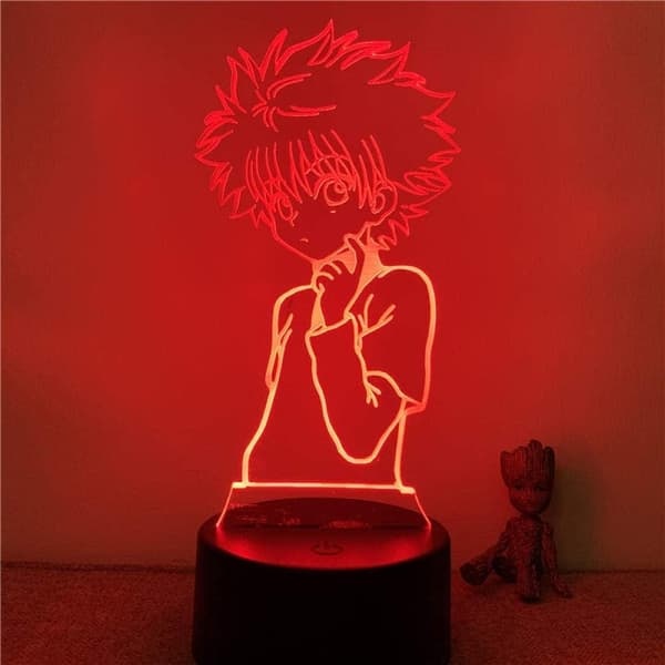 3D Illusion Lampe Anime Killua Ansigt Dejlig Hunter X H Figur O