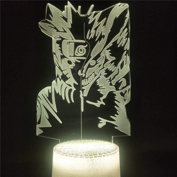 Naruto Stuff Nattlampa, 3D Illusion Smart Lamp, 16 Färger Ch