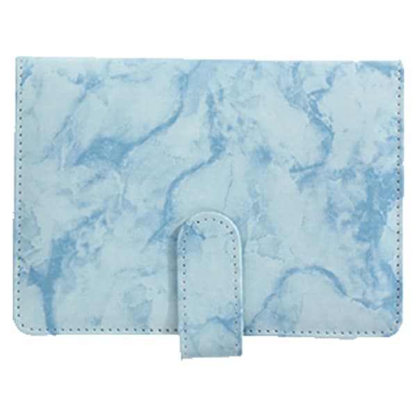 A6 Notebook Binder Lille Bærbar Azure Blå PU Læder Notebook Journal Løs Blad Binder