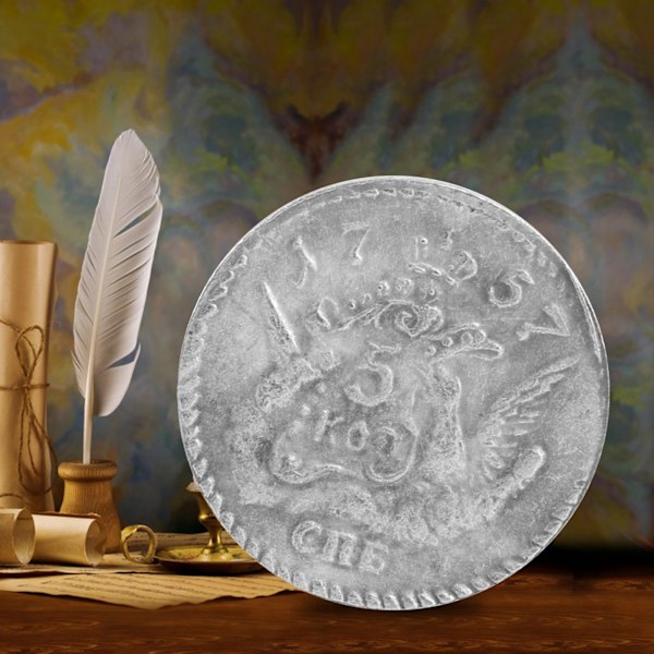 1757 Klassinen messinkinen hopeinen dollari vintage-muistokolikkokokoelma