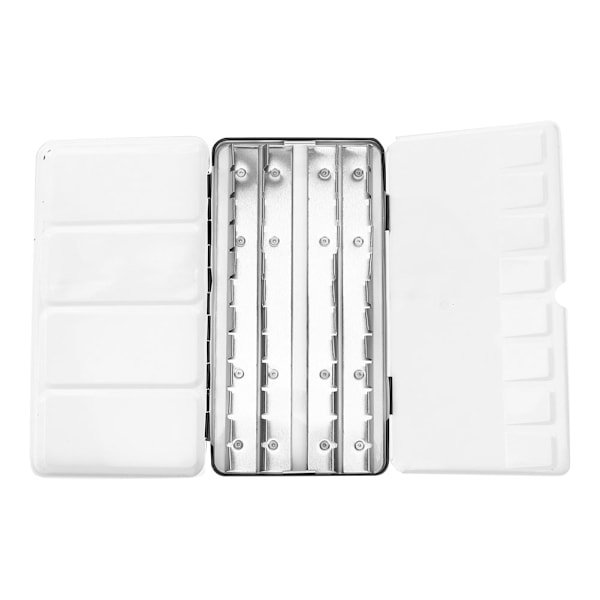 Tinplate Akvarelkasse Sort Anti-Skrid Maling Pigment Etui Palet Maling Tilbehør