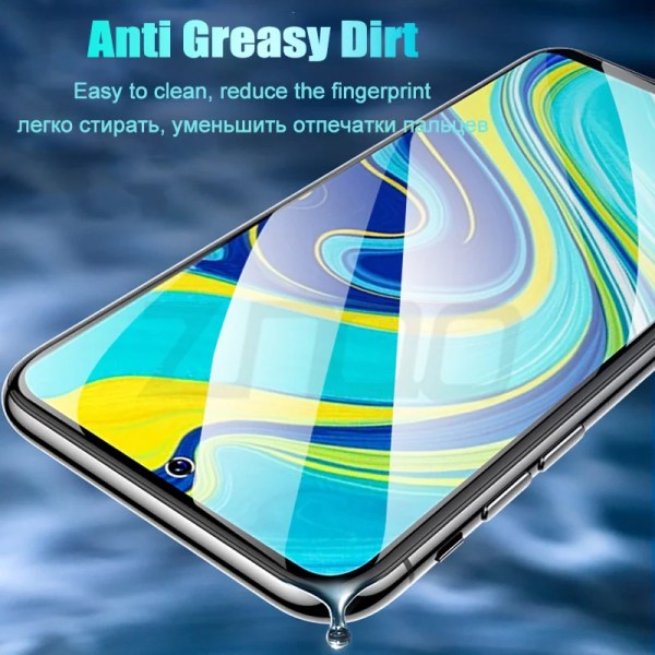 3 st härdat glas för Xiaomi Redmi Note 9S skärmskydd glas