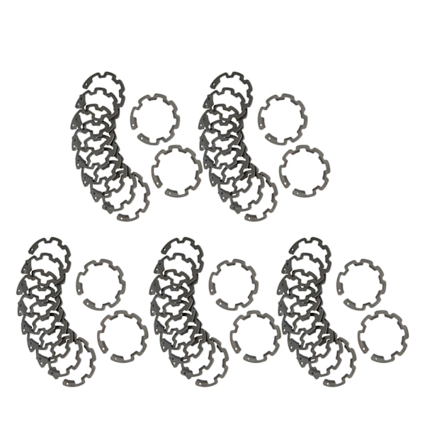 50 st Snap-låsringar Set Tjocklek 1,5 mm Yttermått 37,43 mm Inre diameter 26,69 mm för B5 AC-kompressorkopplingsaxel