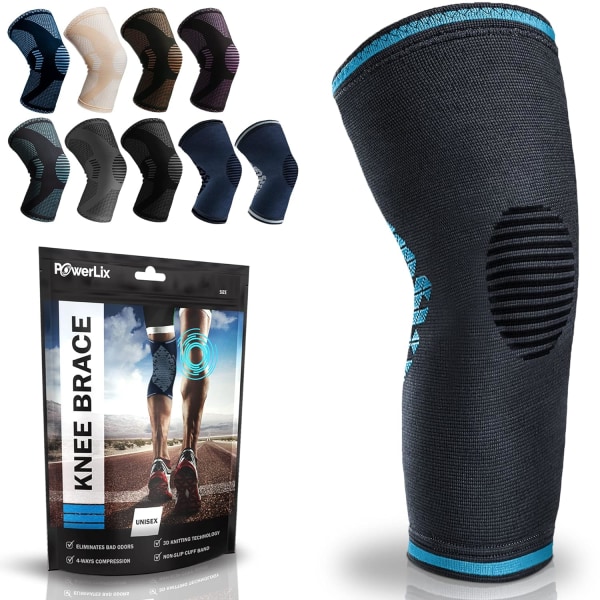 Sports knæpuder varme led leggings, åndbare leggings udendørs løb cykling klatring sport bedste knæpuder Azure XL