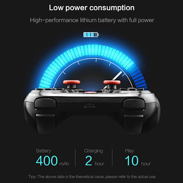 Trådlös handkontroll spelkontroll Bluetooth Gamepad Universal Gamepad Kompatibel för Android Tablet