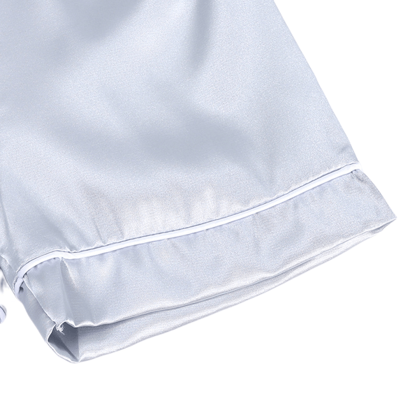 Korte satin pyjamaser til små drenge og piger, L(XTZ8380A)