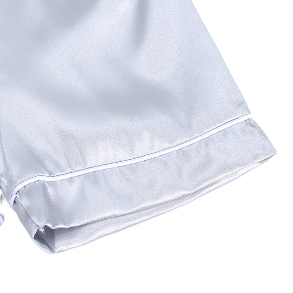 Liten pojke flickor kort satin pyjamas set, L(XTZ8380F)