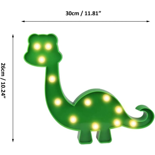 Supersöt dinosaurie LED nattlampa, barn för barn
