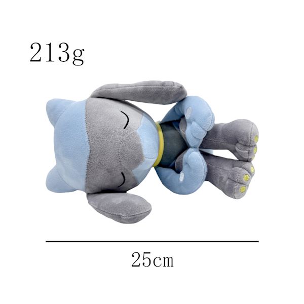 2024 Ny sovande Riolu Ponyta plysch plyschleksak docka, mjuk plyschdjurdocka för barn, bra födelsedag jul halloween val för pojkar flickor Blue