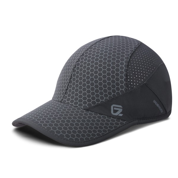 Stretch Running Hat med mjuk skärm, snabbtorkande, ostrukturerad, F