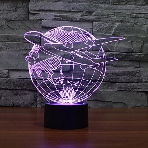 3D Fly Nattlys Fly 7 Fargeendring LED Bordlampe