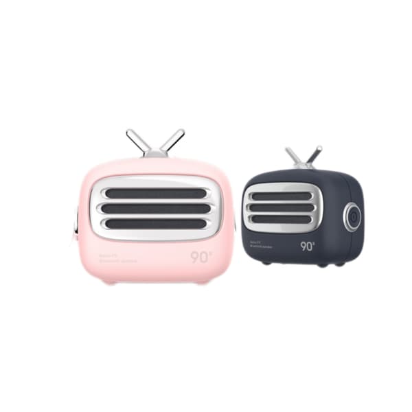 Retro Bluetooth-kaiutin, Vintage-sisustus, Pieni langaton sininen