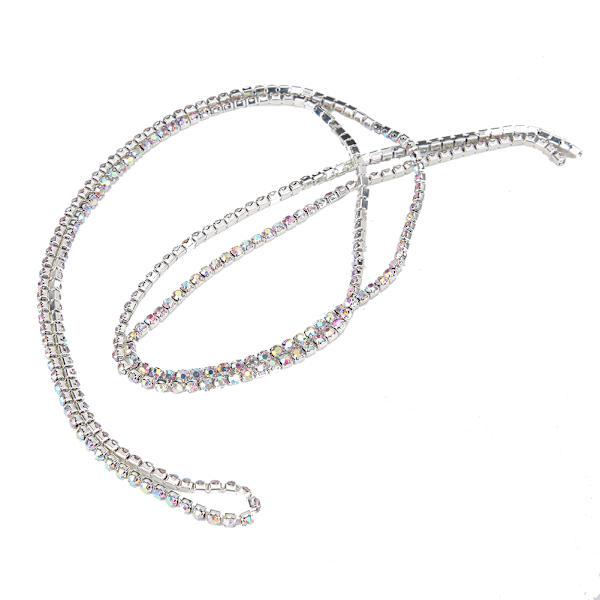 10 meter DIY kristallglas strass trim klokedja dekoration kläder applikationer #1
