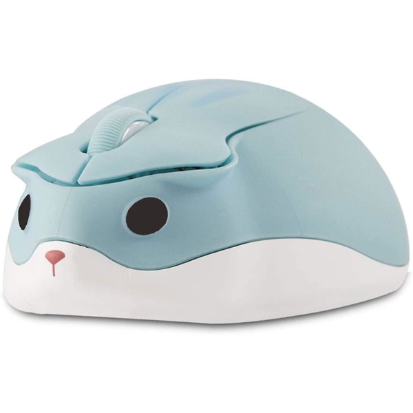 Söt Animal Silent Wireless Mouse Tecknad Hamster Shape Mini