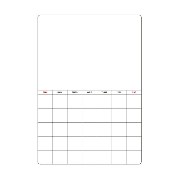 Magnetisk kjøleskapskalender Tørrslett whiteboard Planlegger Magnetisk notatblokk for kjøleskap