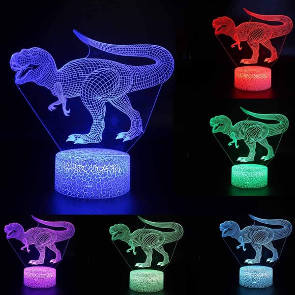 3D Illusjon Nattlys Superhelt Tre Mønster 16 Farger Ch