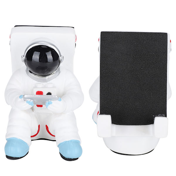 Multifunktionell mobiltelefonhållare i harts, astronautfigur, staty, skrivbordsstativ för telefon