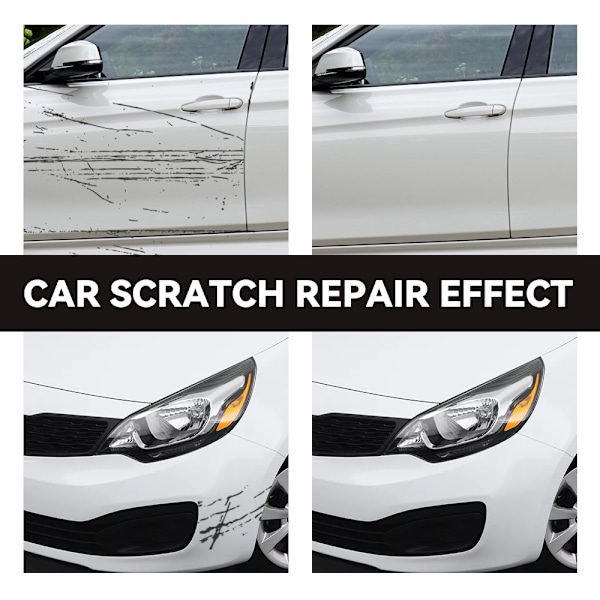Touch Up-maling til biler, reparation af ridser i lakken, vandtæt auto ridsefjerner pen (sort) et par