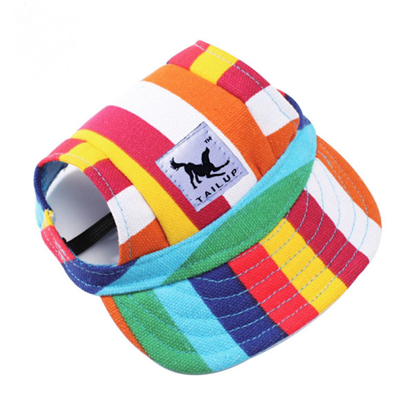 Liten husdjur sommar canvas keps hund baseball visir hatt valp utomhus solhatt keps