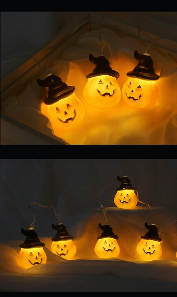 Halloween-led-kurpitsavalosarja sisä- ja ulkokäyttöön