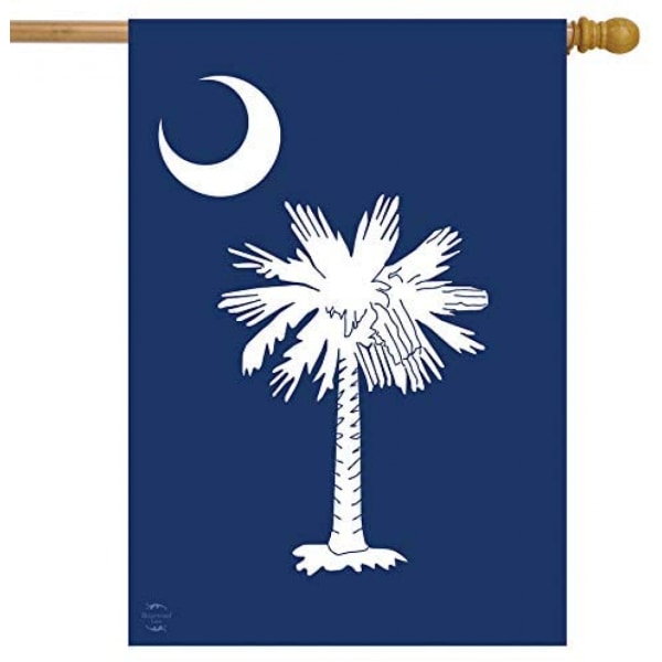 South Carolina Palm Tree House Flagstaten S.C. 28" x 40"