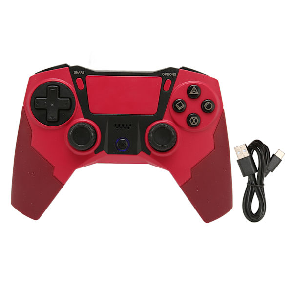 Bluetooth-kontroller Dubbel vibration 6 axlar avkänning Trådlös handkontroll Joystick med LED-indikator för PS4 PC Mobiltelefon