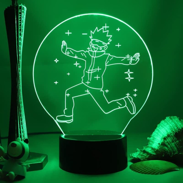 CLYARTPSAnime Jujutsu Kaisen LED-lampa Satoru Gojo för Kid Be