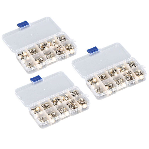 150 stk. Dekk over knapper Faux Pearl Style Plast Metall Bred applikasjon Kvinner Brosje Knapper for Sying Håndverk DIY Perle Blomst