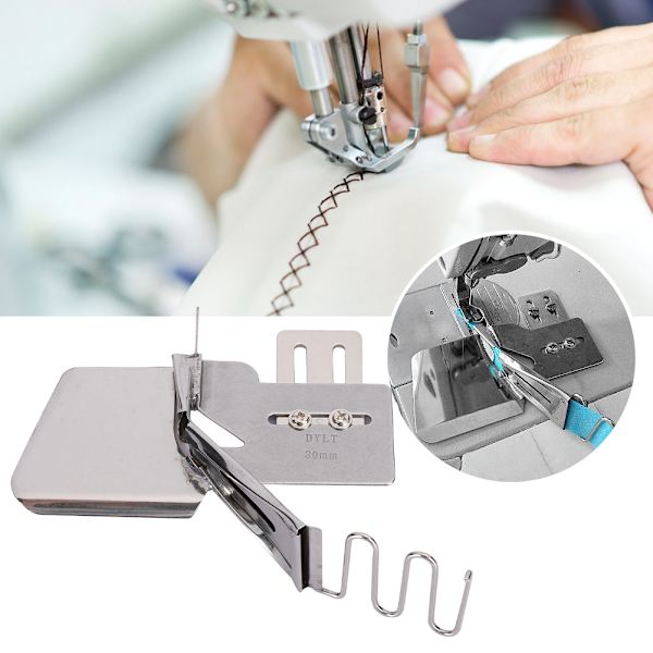 Sy Hemmer 4-Fold Industrielle Tilbehør Tape Binder Computerstyret Lockstitch Maskine 30mm