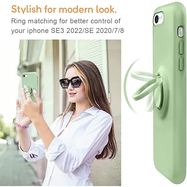 Kompatibel med iPhone SE 2022 Fodral 4.7 tum, iPhone SE3 Fodral