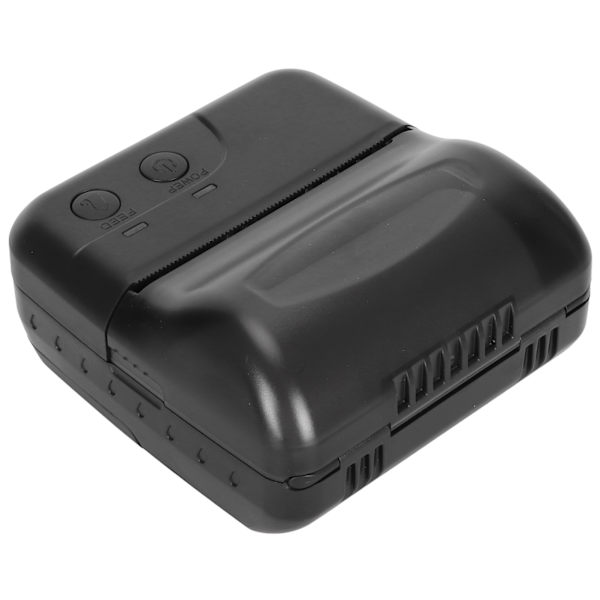 80mm Mini Termisk POS-printer Håndholdt Bluetooth Kvitteringsprinter Lommeprinter til Taxaordre Kontor 100-240V