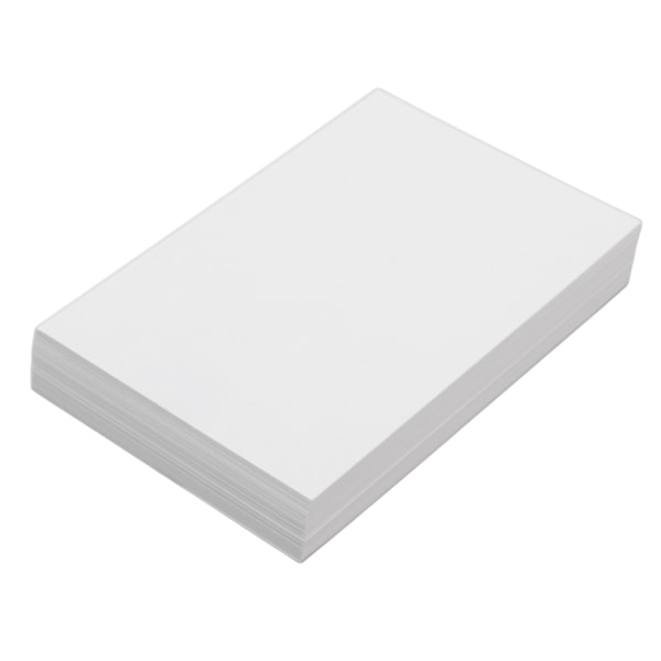 50 kpl valkoista kartonkipaperia, tukee kaksipuolista tulostusta, nopeasti kuivuva tyhjä postikortti DIY-korttiin, leikekirjaan, leikkaamiseen, kohokuviointiin 250