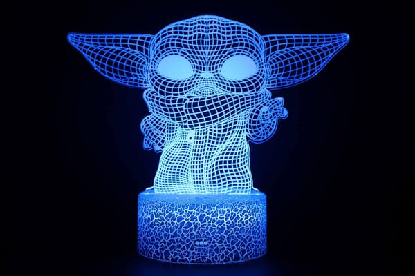3D Illusion Star-Wars Natlampe 16 Farveskiftende Nat