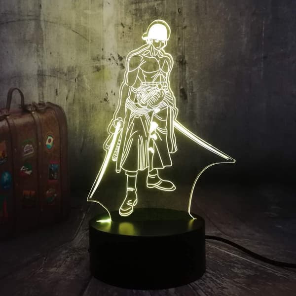 One Piece Luffy 3D Illusion Nattlampa Smart Touch, RG
