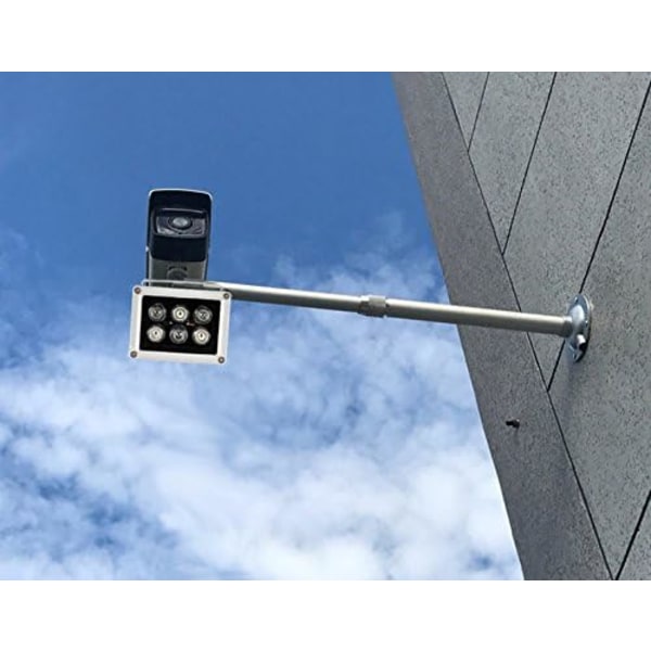 3 kpl infrapunavalaisin, 850nm 6 LEDiä 130 jalkaa 60 asteen laajakulmainen IR-valaistus yökuvausta varten, vedenpitävä LED-infrapunavalo CCTV-kameralle,