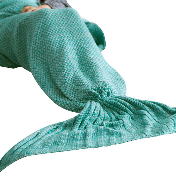 Mermaid Tail -peitto Virkattu Merenneitopeitto aikuisille, pehmeä