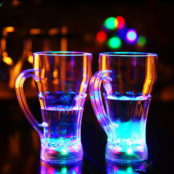 Handtag Coca-Cola Flash Mugg, LED Flash Mugg Ljusstark Mugg, LED Vatteninduktionsmugg