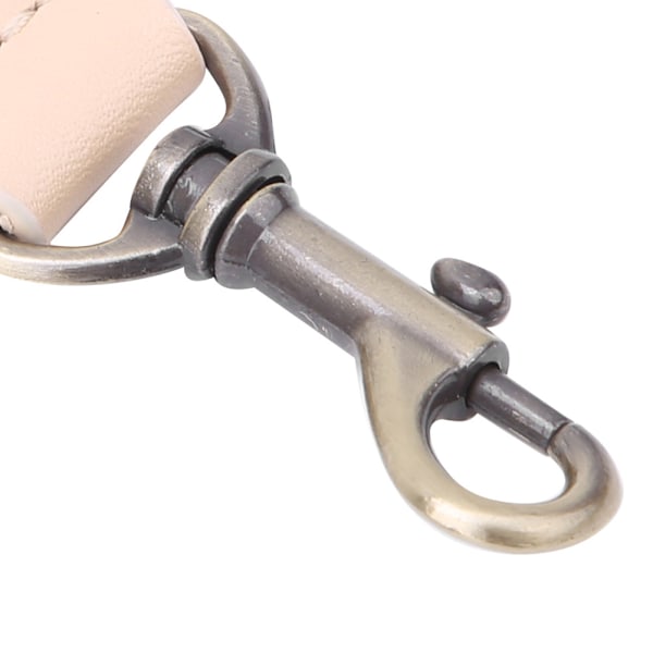 Handgjord DIY Patchwork Tillbehör Justerbar Crossbody Väska Läderrem för CBD065-066(Krämig Vit )