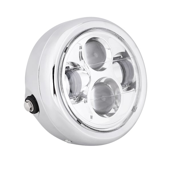 6,5 tuuman moottoripyörän 12V LED-lamppu etuvaloon, universaali, hopea