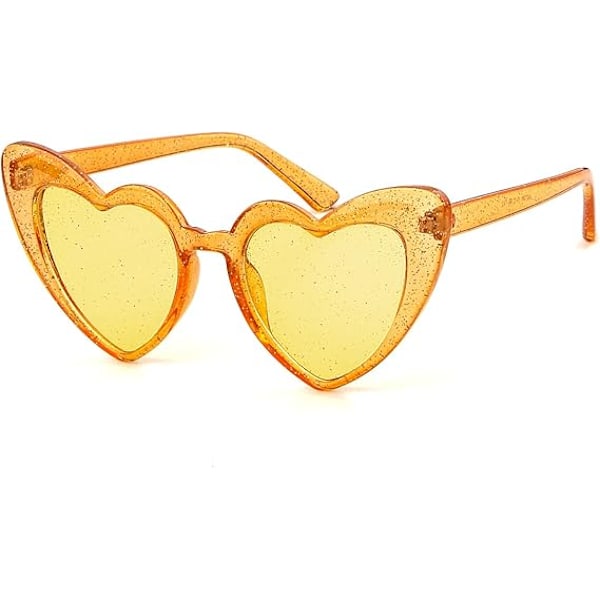 Hjerte Solbriller Vintage Retro Oversized Hjerteformede Cat Eye Solbriller