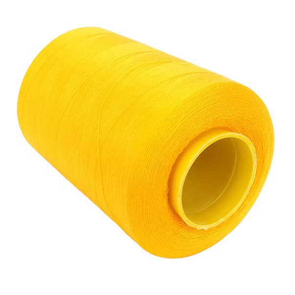 Sytråd 8000 meter Flere farvede polyestergarner til DIY broderimaskine Projekt385 Gul