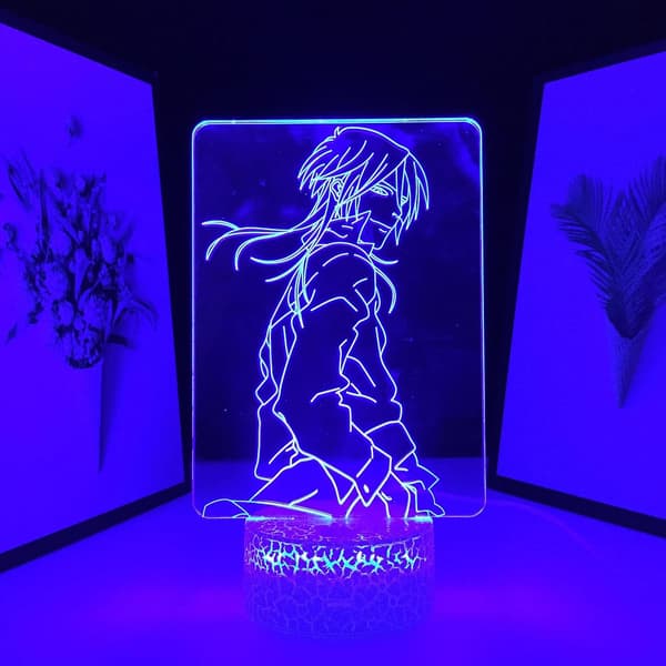Black Butler Anime Figur LED Nattlys for Soveromsdekorasjon