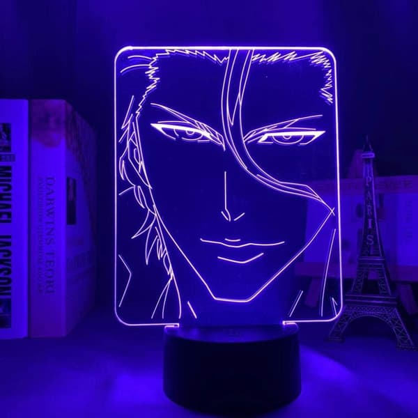 Anime Bleach Sosuke Aizen lampe Kul 3D Illusjon Natt L
