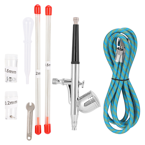 Modell Airbrush Set Luftkompressor Kit Möbler Skor Färg Konst Airbrush Spray Gun Pump 130K