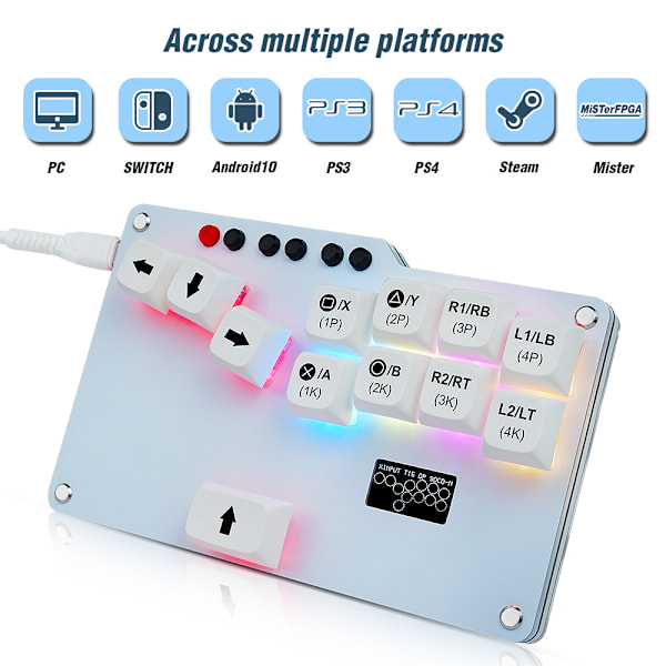 Fighting Box-tangentbord för Hitbox WASD GP2040 CE Fightstick Arcade Fight Stick med Cherry MX-brytare för PS3