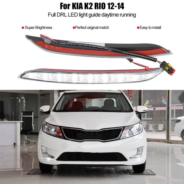 1 par Dagsljus LED DRL Dimljus för KIA K2 RIO 12-14
